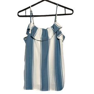 Old Navy striped top with ruffle
